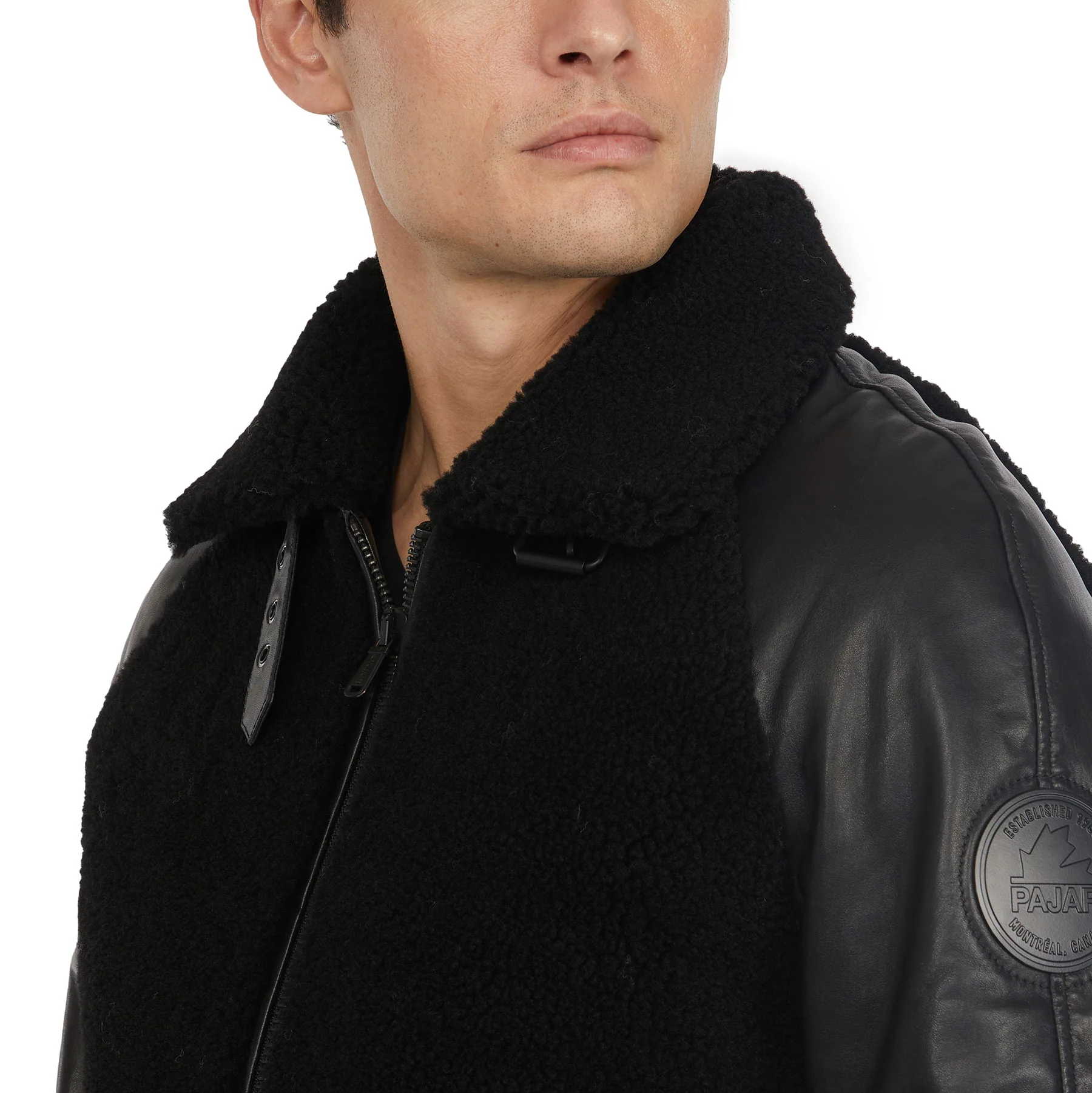 Campbell Men's Shearling and Leather Varsity Jacket - Image 4