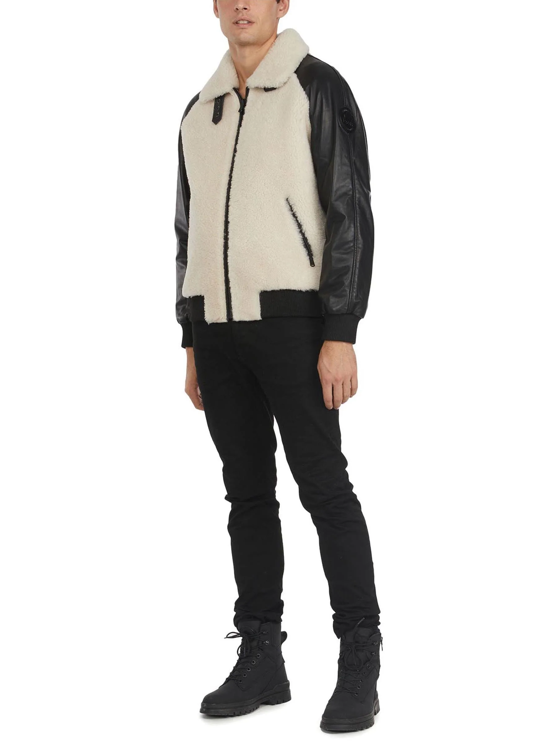 Campbell Men's Shearling and Leather Varsity Jacket - Image 6