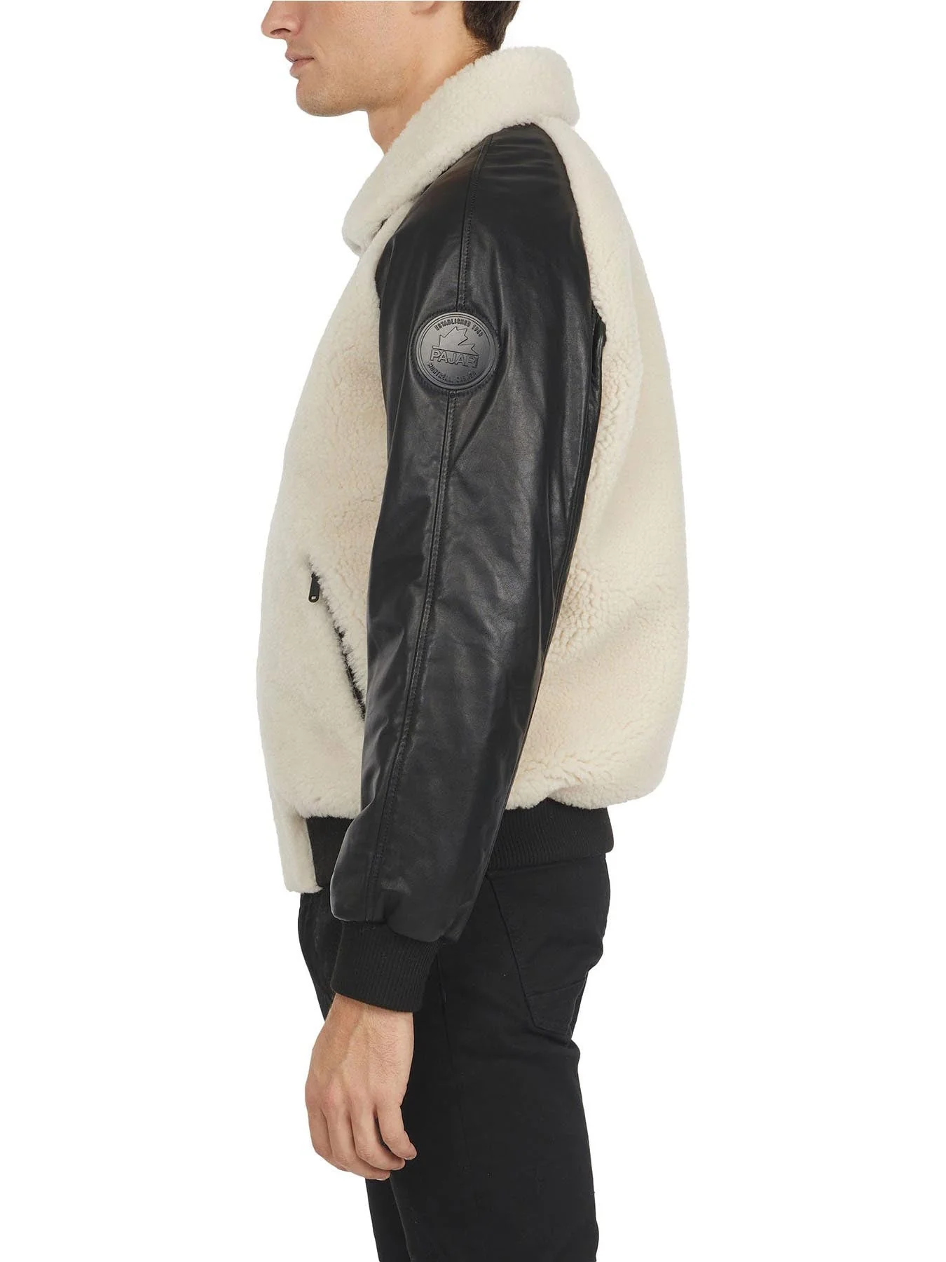 Campbell Men's Shearling and Leather Varsity Jacket - Image 7