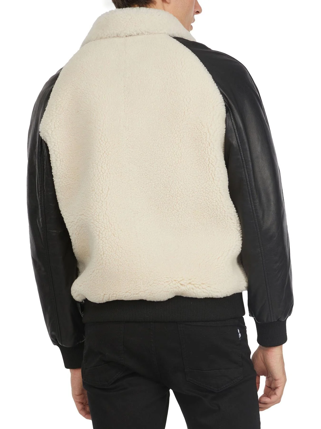 Campbell Men's Shearling and Leather Varsity Jacket - Image 8
