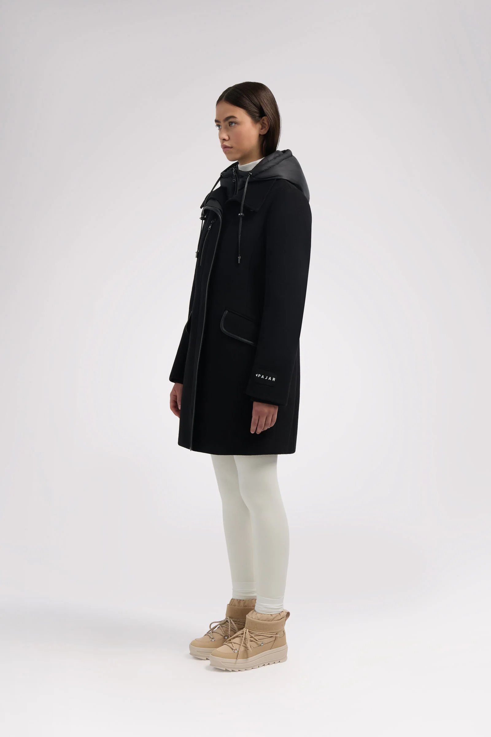 Celeste Women's Mid Length Wool Coat - Image 3