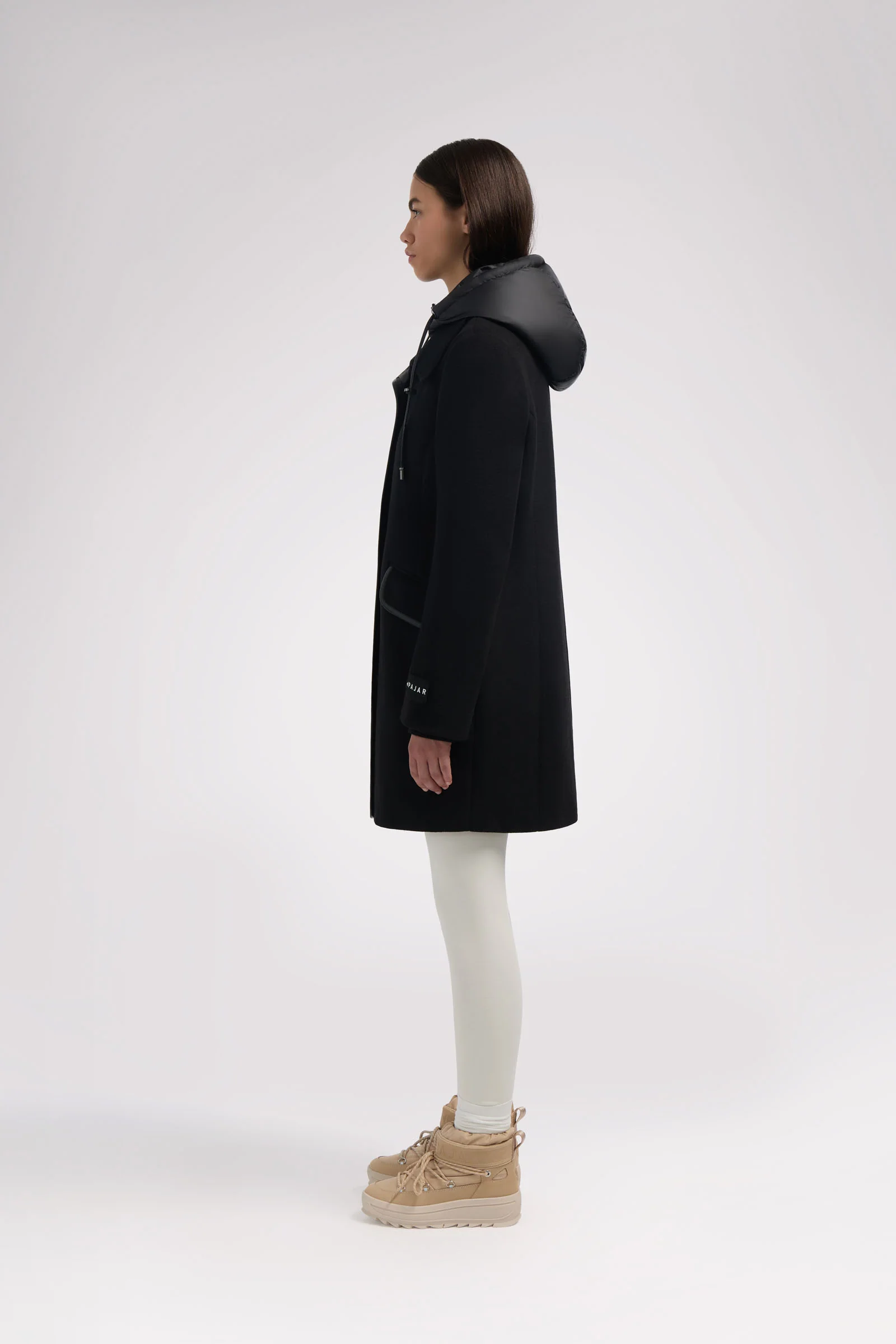 Celeste Women's Mid Length Wool Coat - Image 4