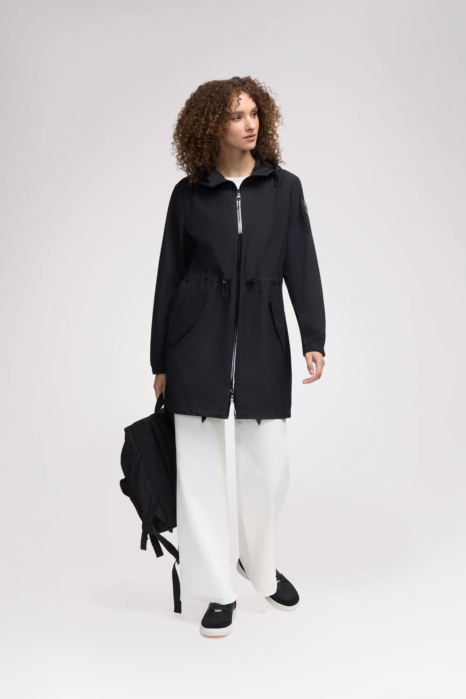 Galena Women's Hooded Short Raincoat - Image 12