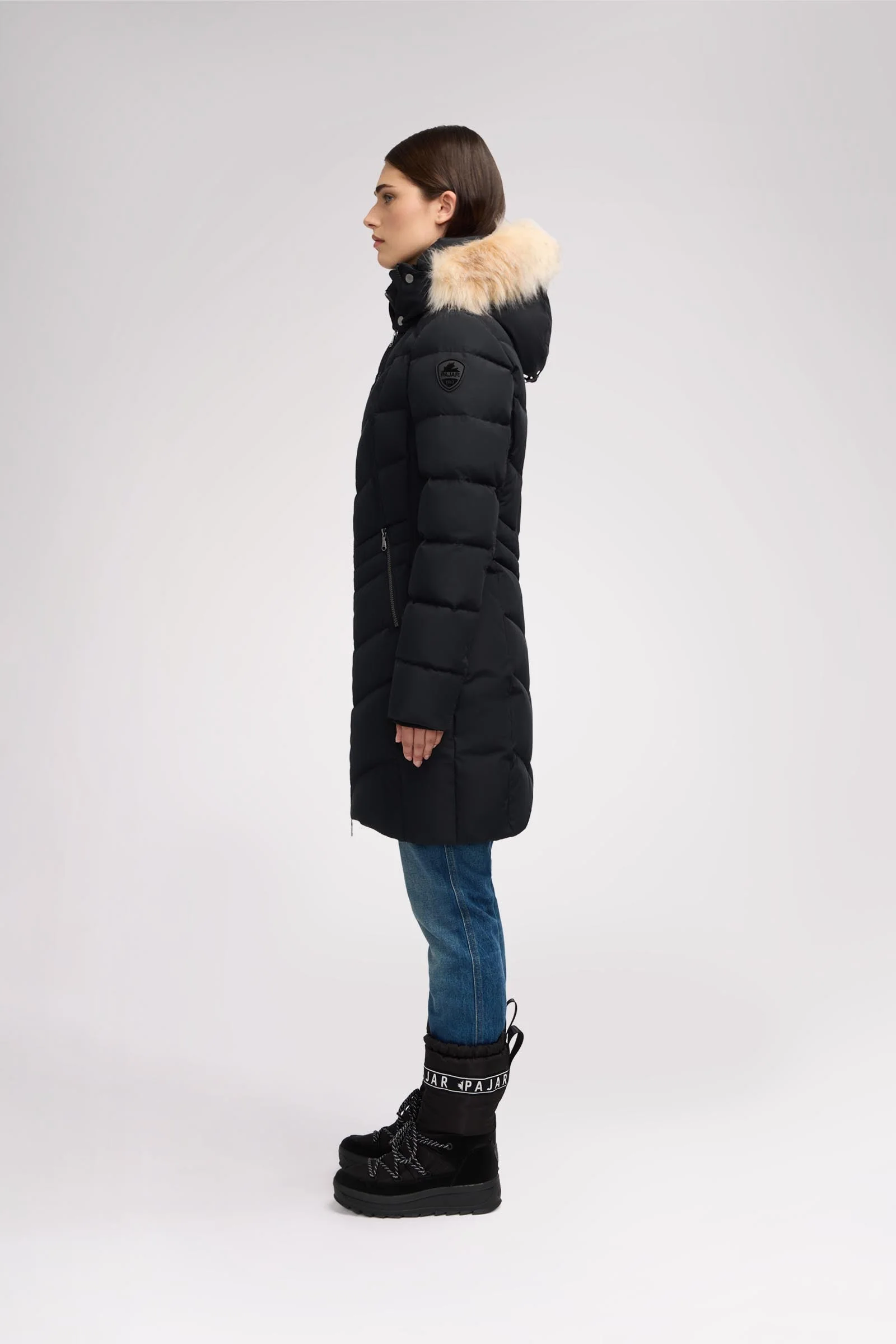 January Women's Quilted Puffer w/ Faux Fur - Image 16