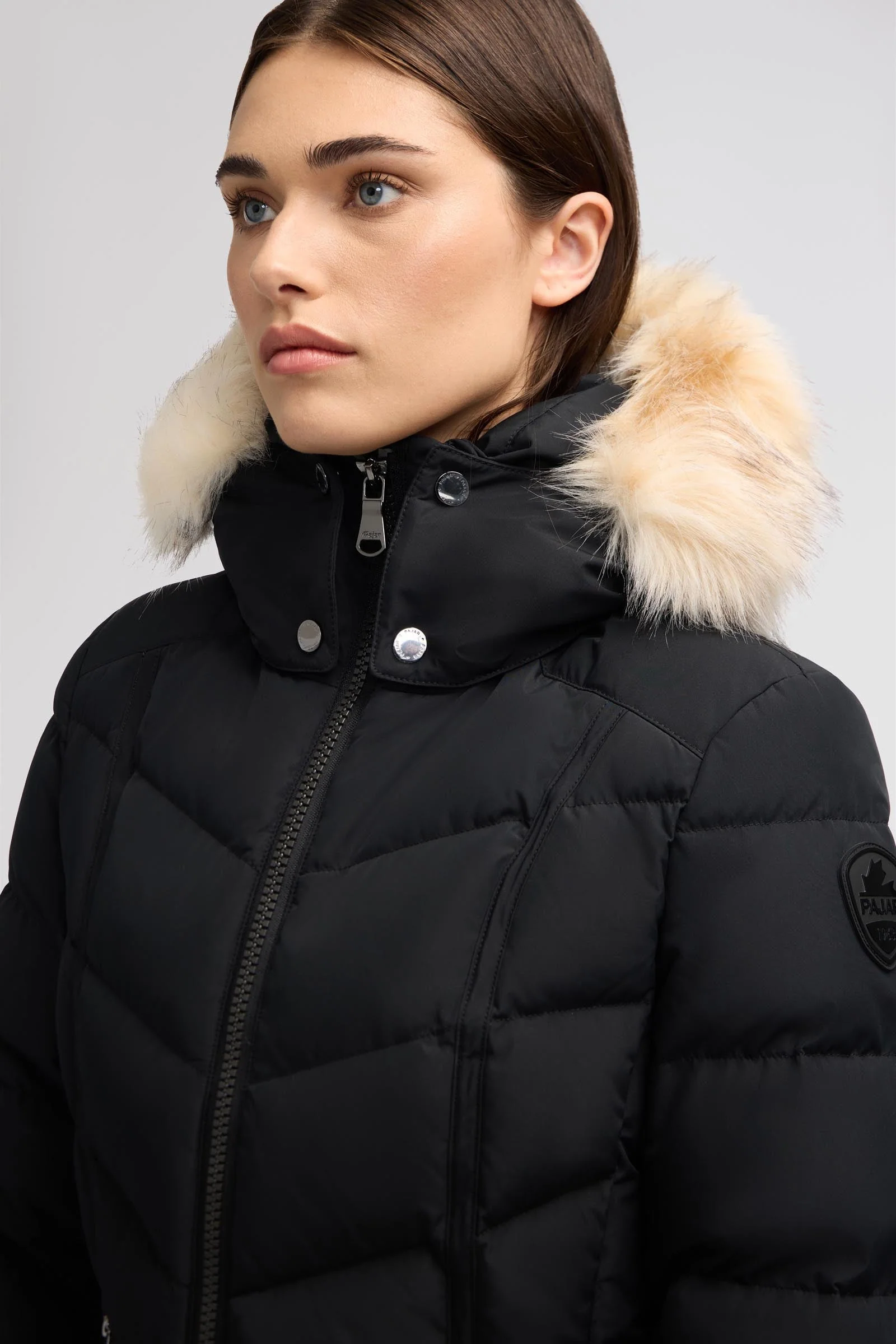 January Women's Quilted Puffer w/ Faux Fur - Image 18