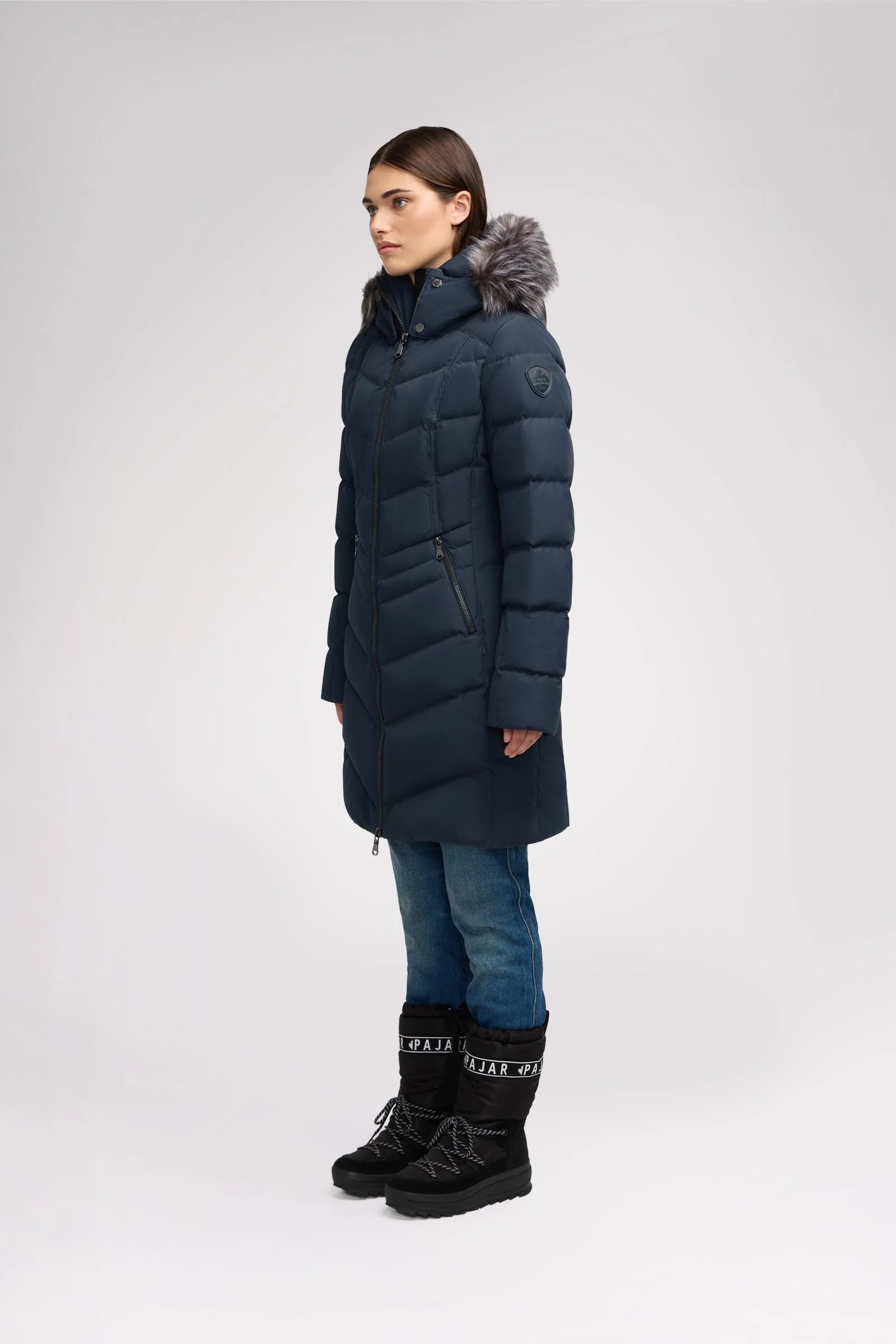 January Women's Quilted Puffer w/ Faux Fur - Image 22