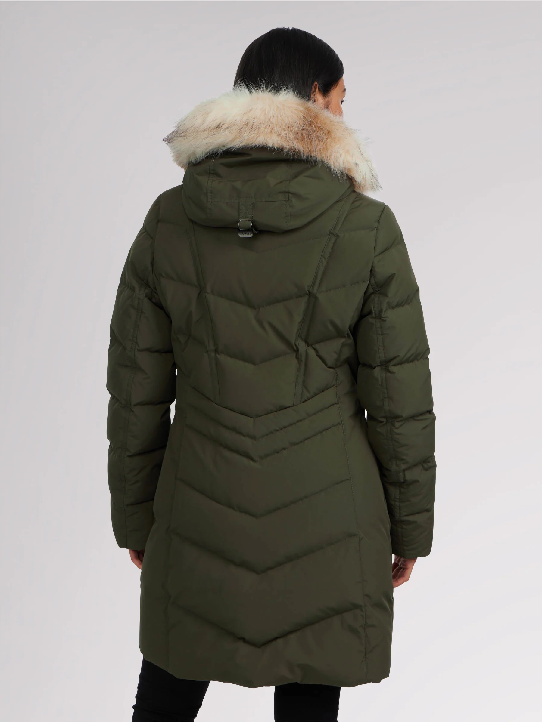 January Women's Quilted Puffer w/ Faux Fur - Image 30