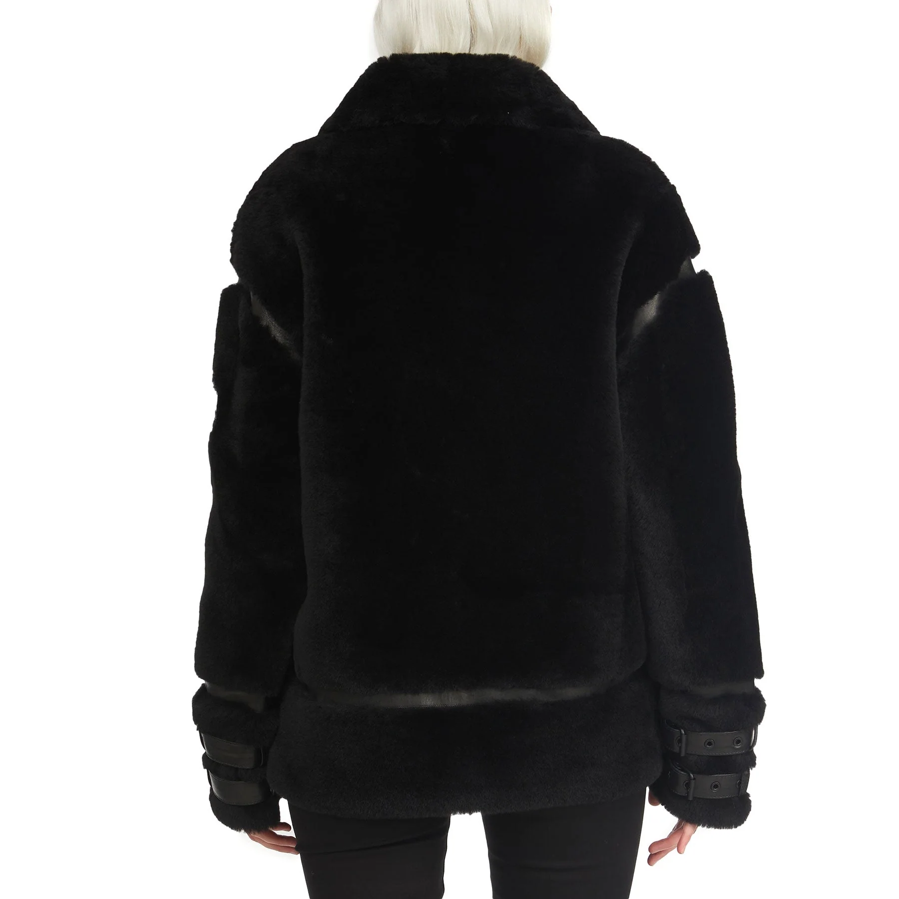 Jenny Women's Front Zip Shearling Jacket - Image 3