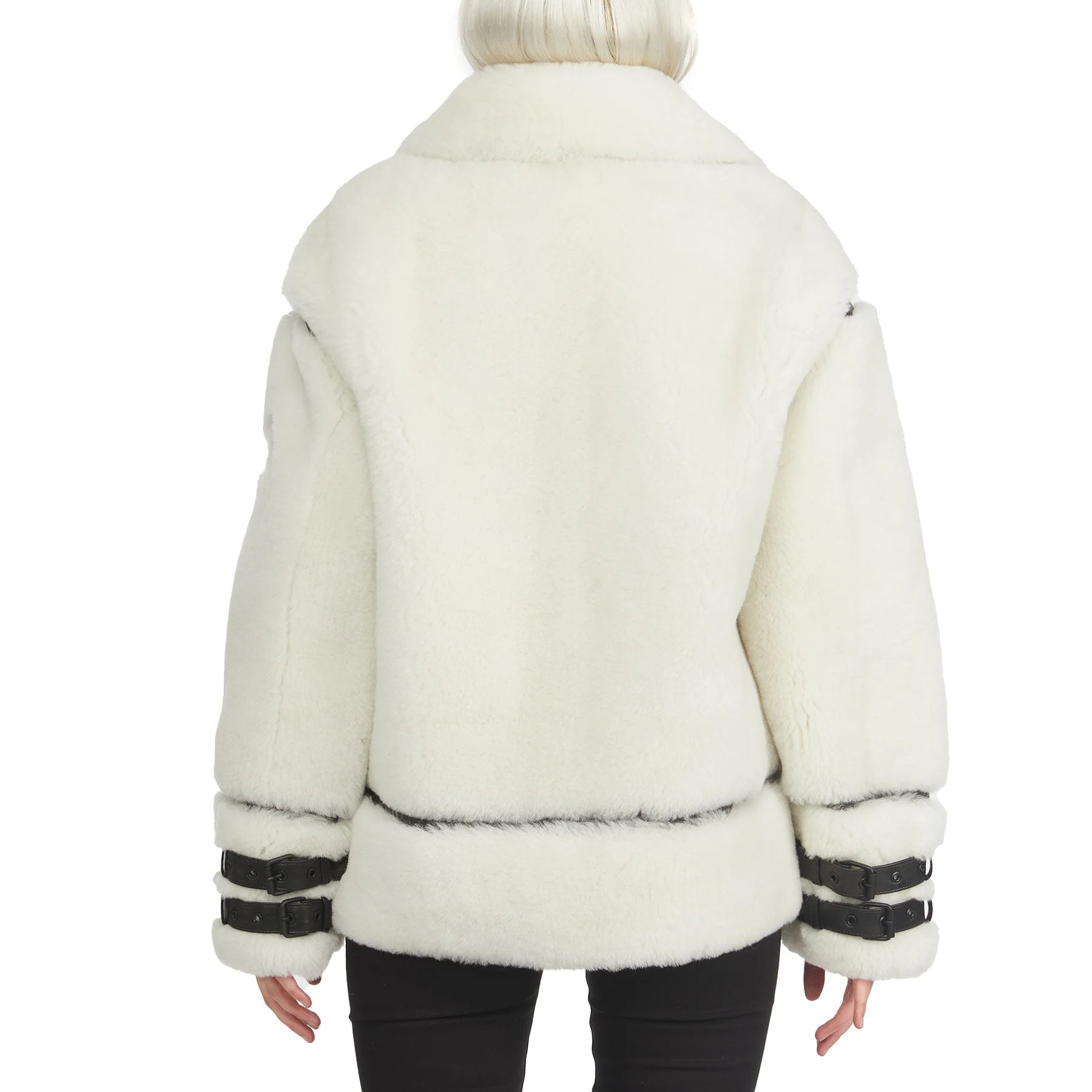 Jenny Women's Front Zip Shearling Jacket - Image 8