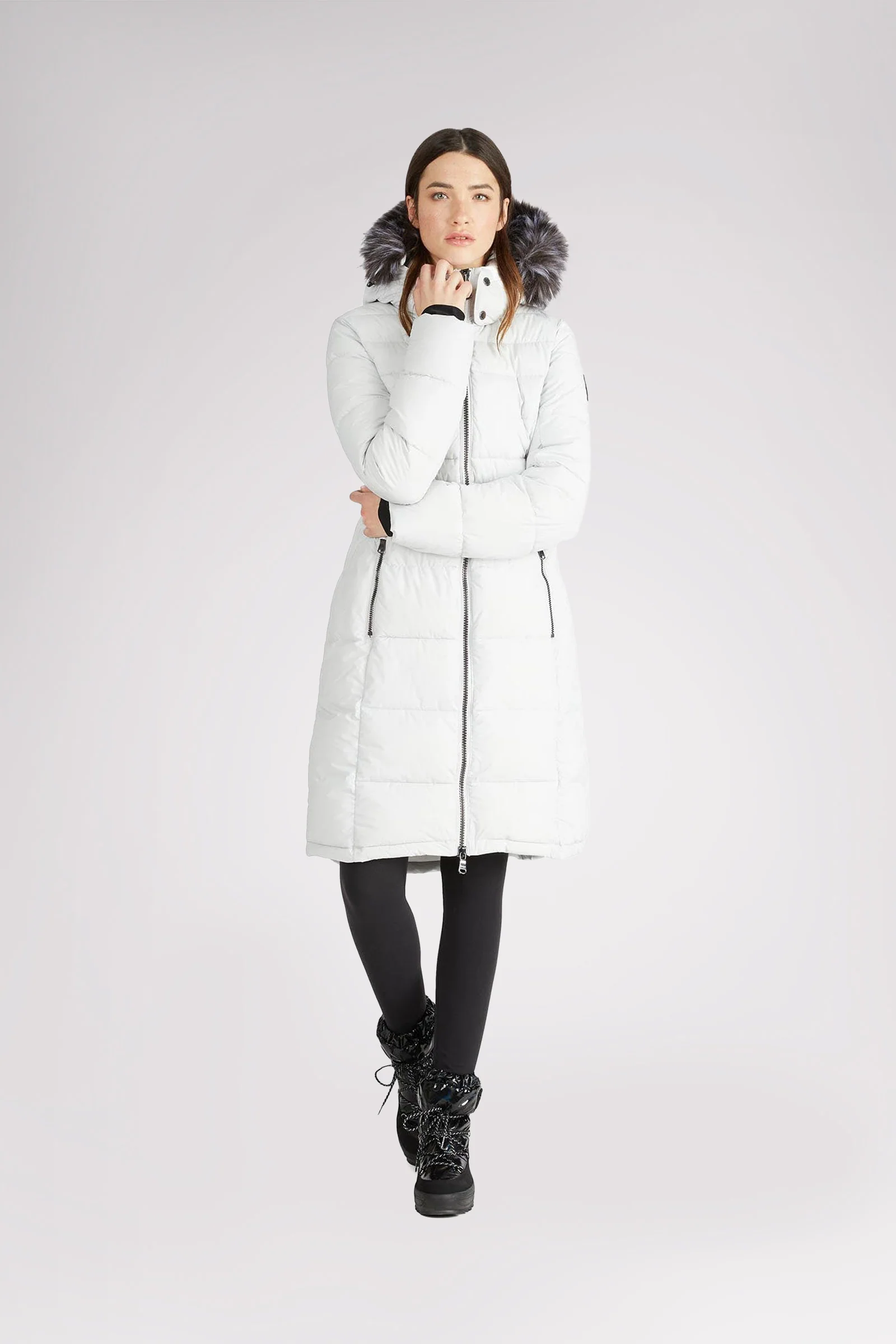 Jupiter Women's Puffer Jacket w/ Faux Fur Trim - Image 10