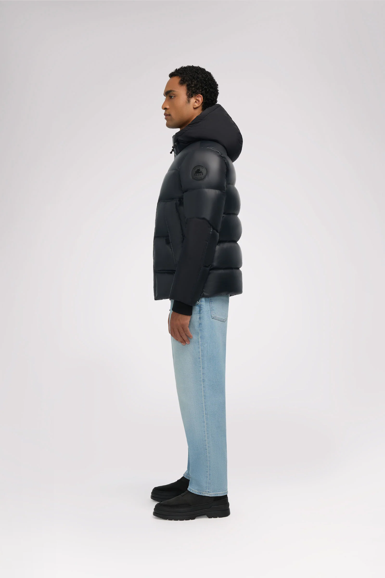 Nuray Men's Mixed Media Puffer - Image 11