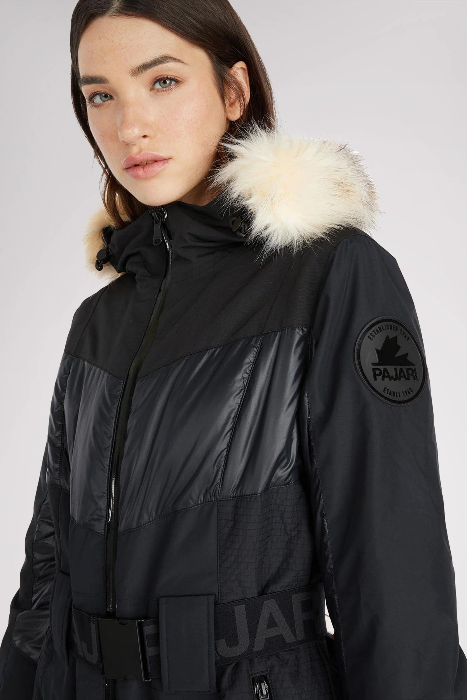 Pearl Women's Ski Jumpsuit w/ Faux Fur Trim - Image 4
