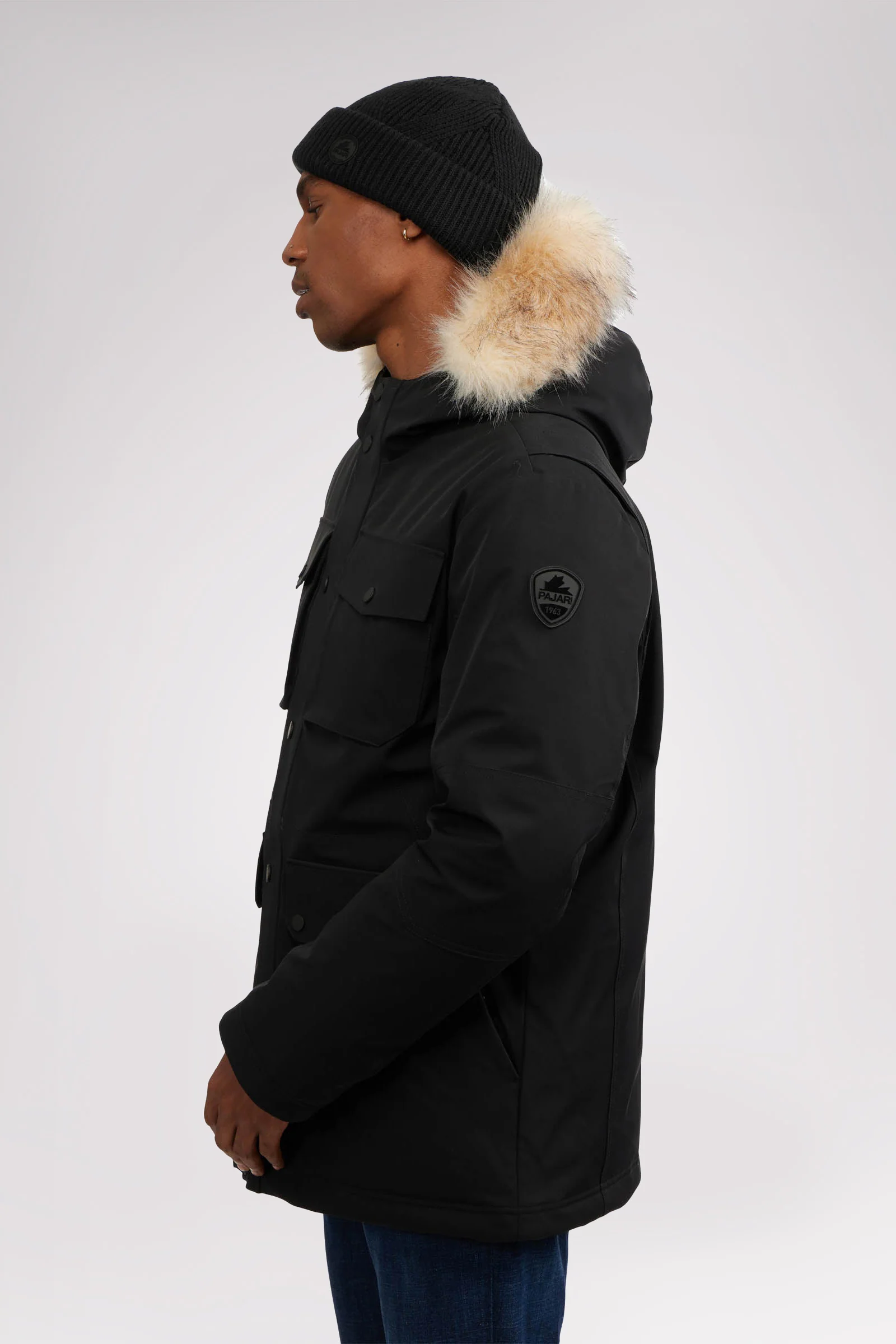 Soren Men's Parka w/Faux Fur Trim - Image 3
