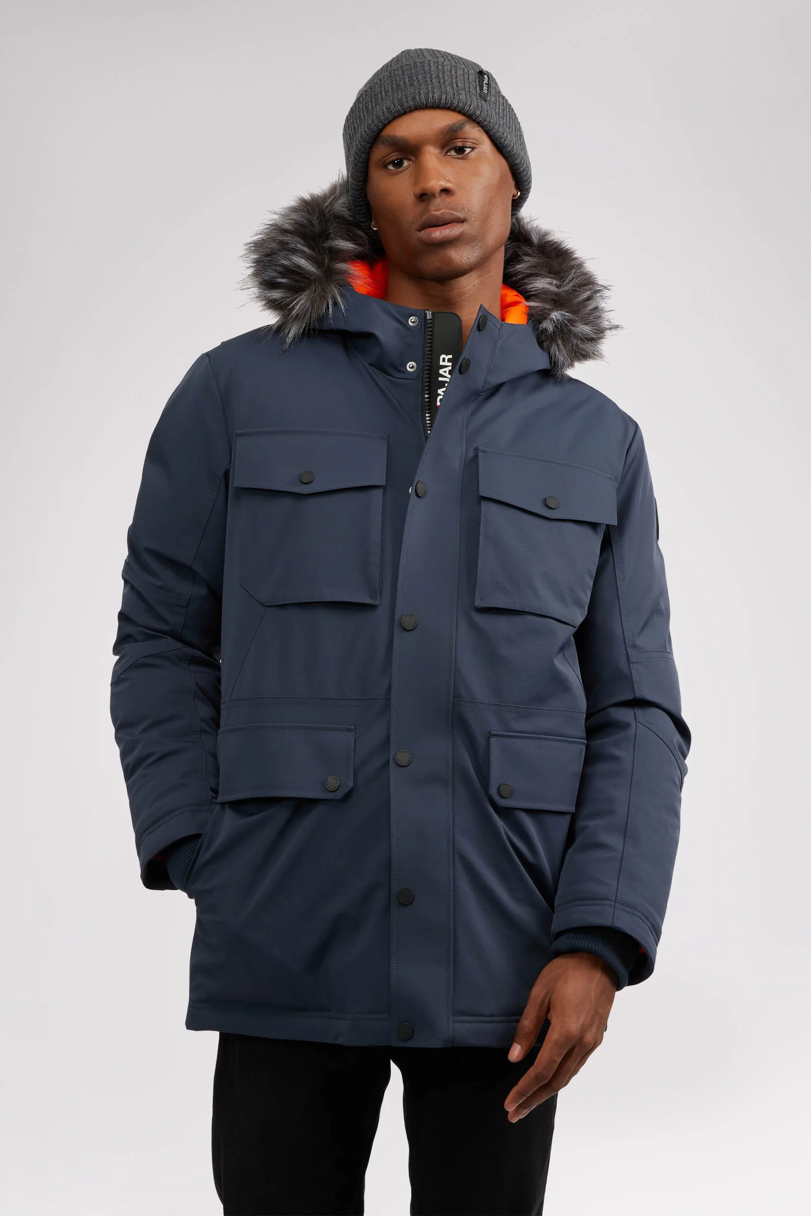 Soren Men's Parka w/Faux Fur Trim - Image 7