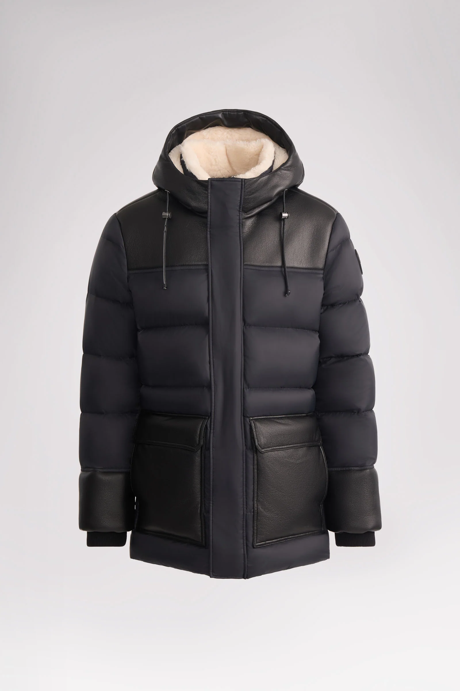 Wolf Men's Faux Shearling Parka Puffer - Image 2