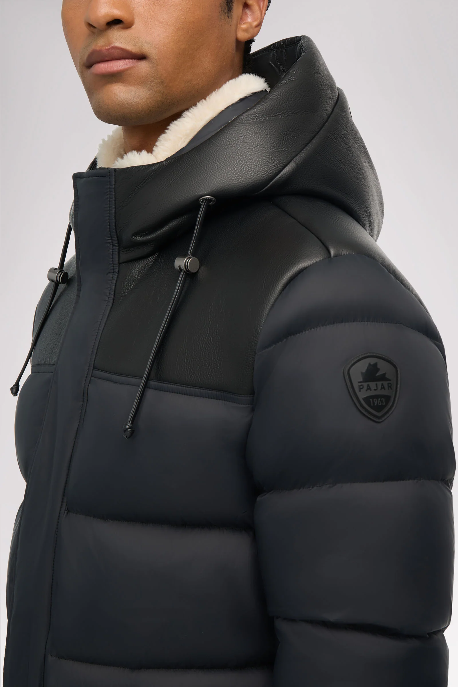 Wolf Men's Faux Shearling Parka Puffer - Image 6
